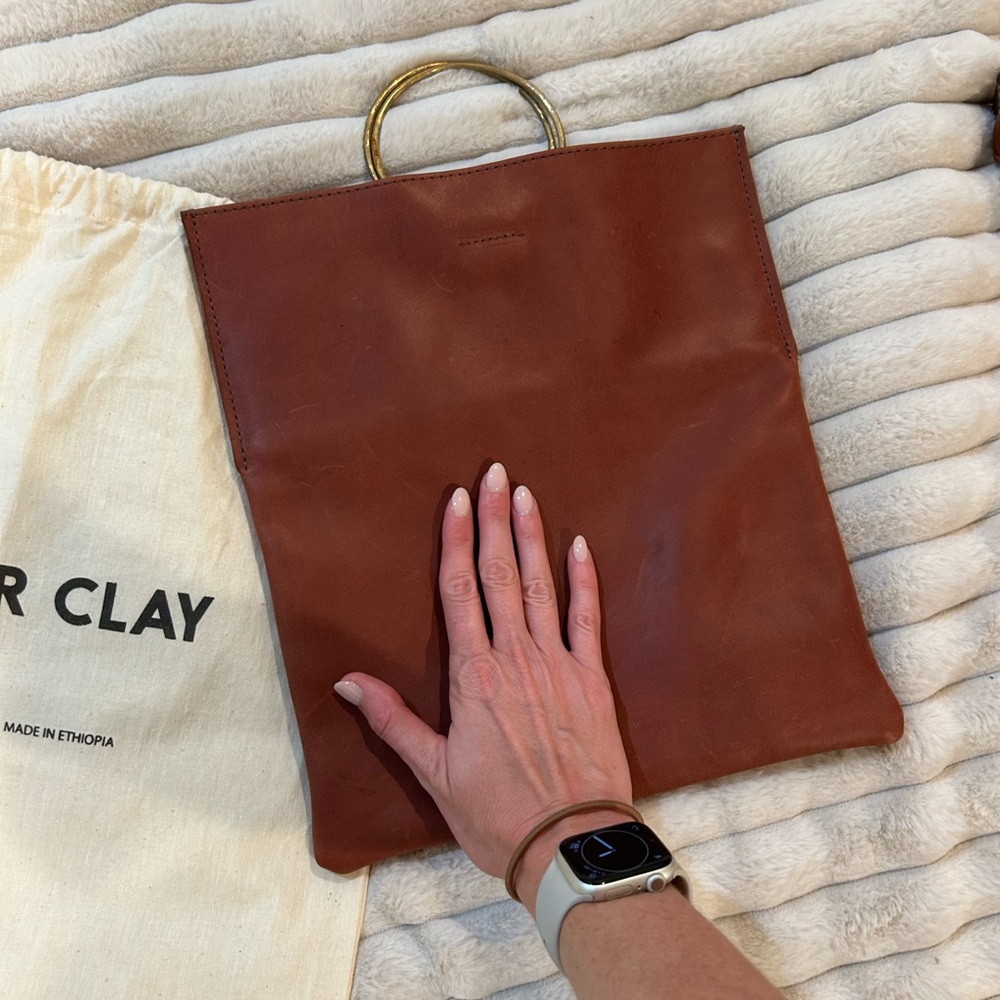 Parker Rich Brown Leather Tote - Picture 6 of 8